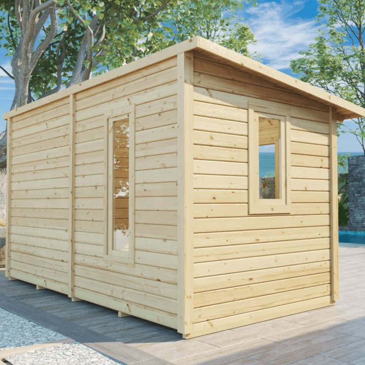 Pihasauna Rankki-valmiiksi kasattuna!