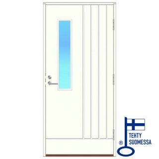 LOKKI Heini ulko-ovi 3K eristyslasi stipolyte näkösuojalasi