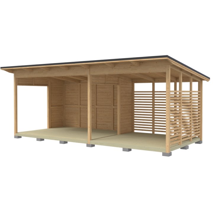 Edullinen kesäolohuone Terassilla. Grillikatos yleisiin paikkoihin