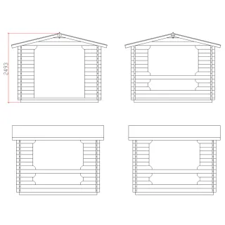 Grillikatos Loimu 9 m² – Kevyt ja edullinen grillikatos pihalle