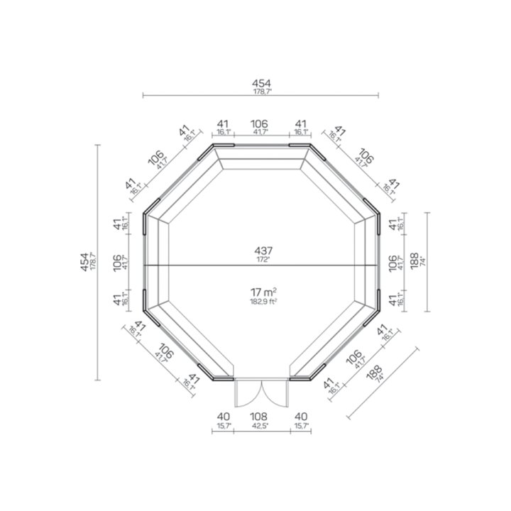 17 m² huvimaja grillillä ja huuvalla – Täydellinen grillikatospaketti