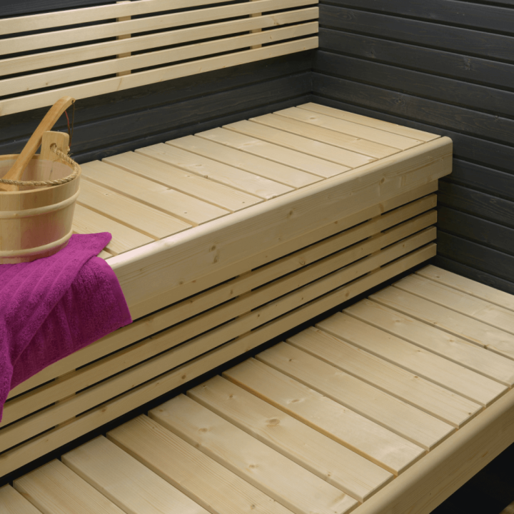 Saunan lauderitilä | Kuusiritilä selkänojaan tai välitilaan Saunan lauderitilä | Kuusiritilä selkänojaan tai välitilaan