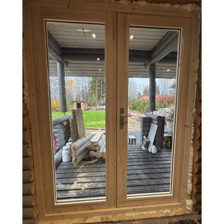 Lokki Mökki pariovi kokolasinen. Edullisesti. Eristetty 2k. Mittatilaus