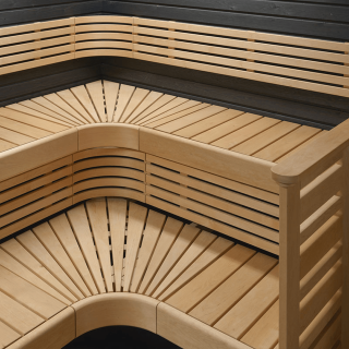 Kaarielementti tervaleppä– väliritilä ja selkänoja Suomilaude 24x26 cm