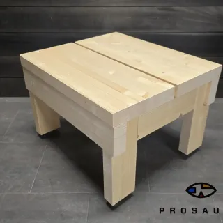 Lankkujakkara Mahti kuusi – jämäkkä saunajakkara | LokkiTuote.fi