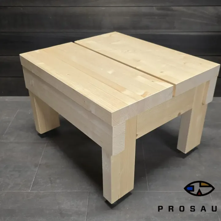 Lankkujakkara Mahti kuusi – jämäkkä saunajakkara | LokkiTuote.fi