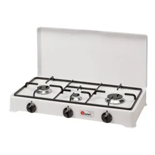 Kaasuliesitaso Parker 3-liekkinen pöytäliesi työtasolle. Pieni kaasuhella