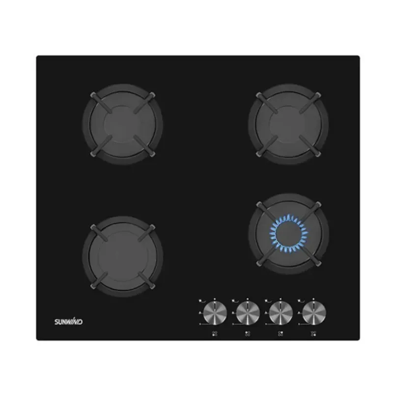 Liesitaso Chef 60cm musta. Valurautaiset kattilankannattimet.