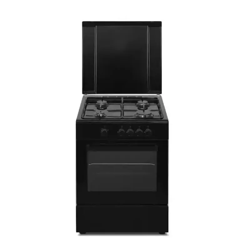 Sunwind Chef 60 x 60 musta kaasuliesi tarjoaa tilavan uunin, 4 poltinta