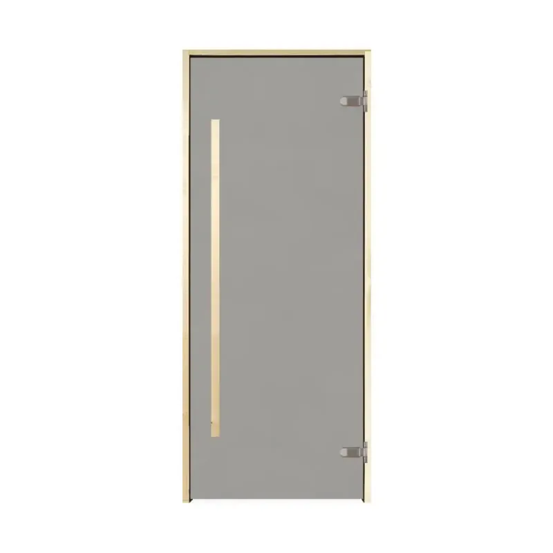 Täysilasinen saunan ovi mittatilauksena. Pystyvedin. Räätälöi mittojesi mukaan!