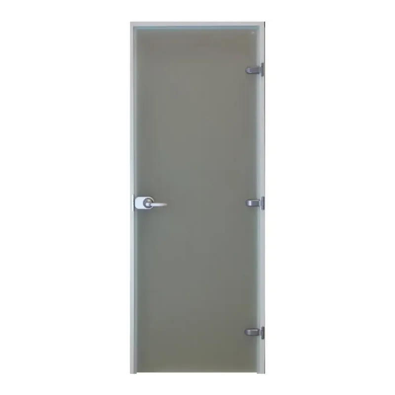 Lasinen pesuhuoneen ovi – satiinilasi, lukolla varustettu väliovi