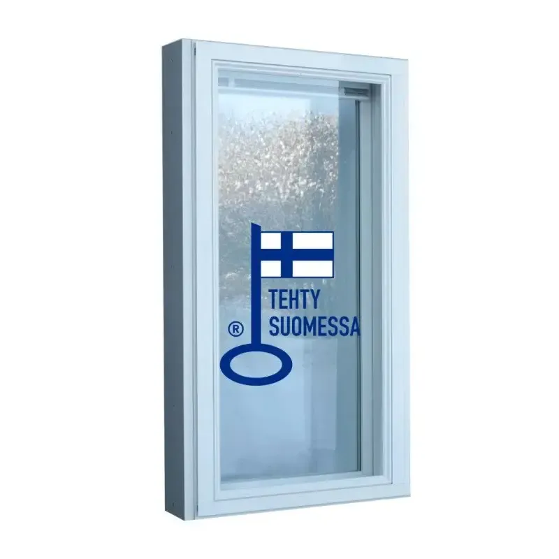 LOKKI Puu/alumiini-ikkuna. Avattava, yksiosainen, valkoinen. Monta eri mittaa!