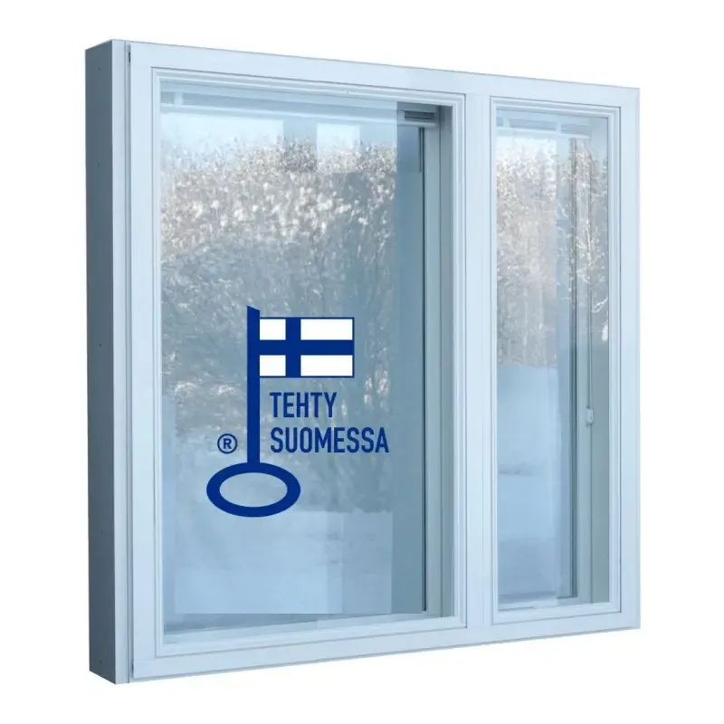 Kaksiosainen puu/alumiini-ikkuna tuuletusikkunalla | LOKKI
