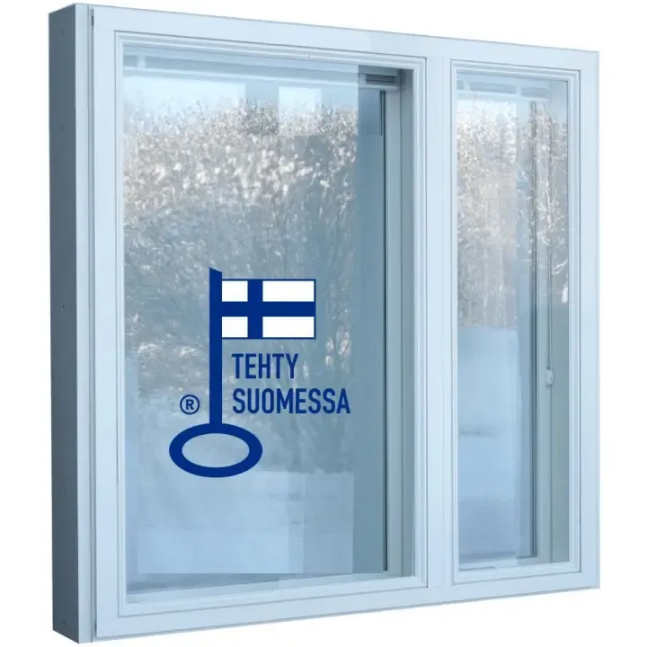 Kaksiosainen puu/alumiini-ikkuna tuuletusikkunalla | LOKKI