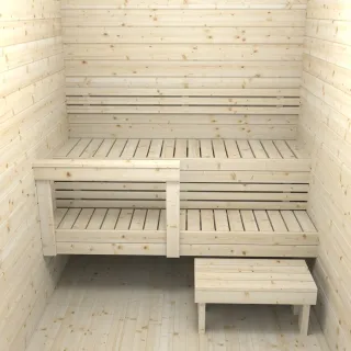 Saunan kuusilaudepaketti