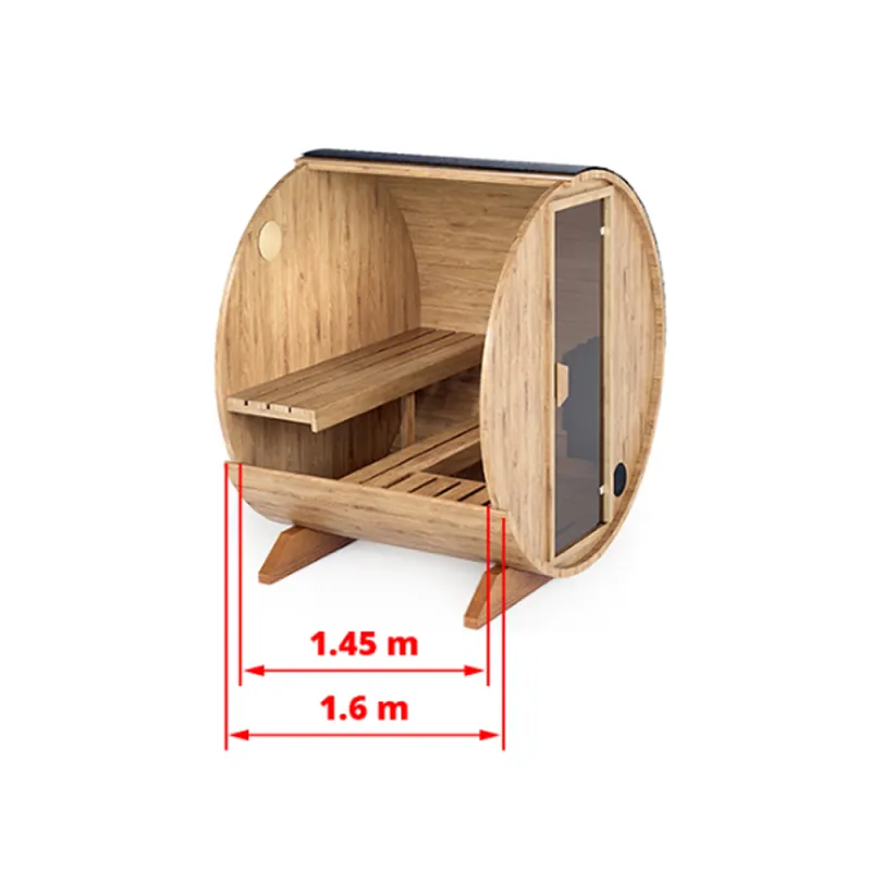 Pieni tynnyrisauna pihalle- Tynnyrisauna edullisesti