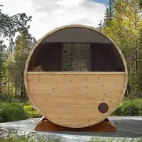 Tynnyrisaunan takaikkuna-lisäosa tynnyrisaunaan