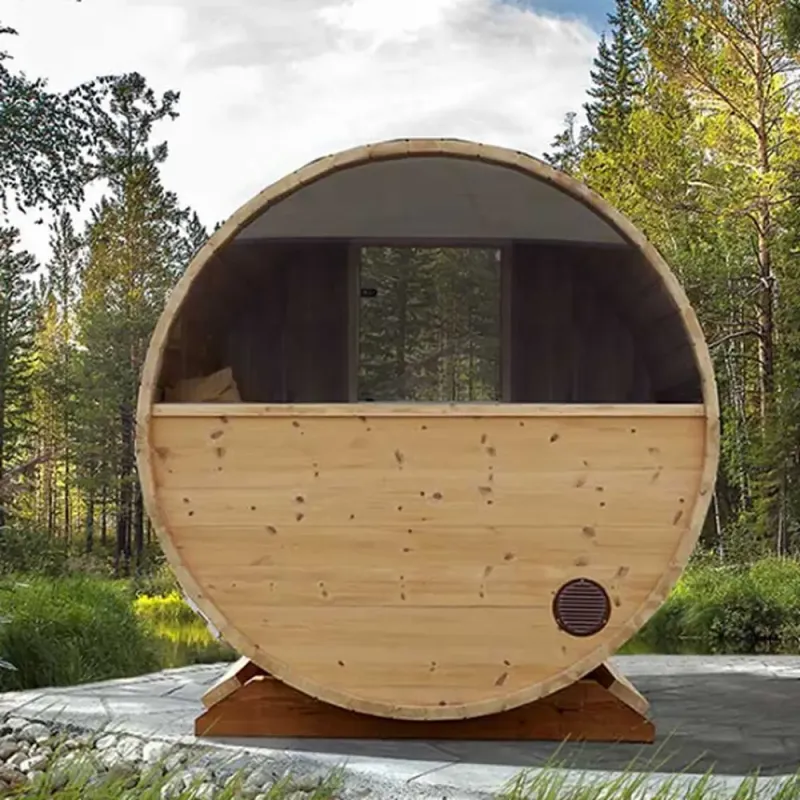 Tynnyrisaunan takaikkuna-lisäosa tynnyrisaunaan