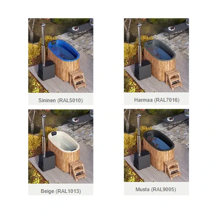 Ovaali edullinen kylpytynnyri 800L – Edullinen, nopea lämmitys, ulkokäyttöön