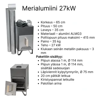 Kamiina 27kW merialumiini