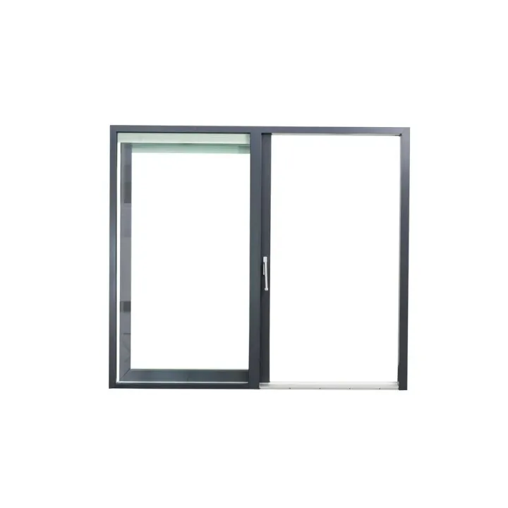 Liukuovi, puu-alumiininen, musta, 1990 x2090 mm. 210mm karmilla, kahvat molemmin puolin