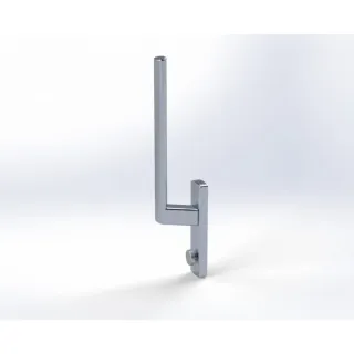 liukuoven lukitusmekanismi sisäpuolelta kuvattuna