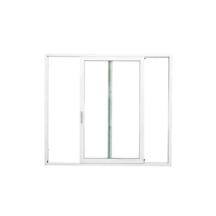 Liukuovi, puu-alumiini, valkoinen, 2490 mm. x 2290 mm, terassinovilukituksella