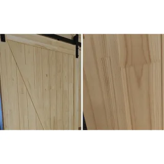 LADON Ovi – Puinen sisäliukuovi soft close -mekanismilla | Rustiikkinen ladon liukuovi kiskolla saumat