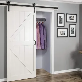 LADON Ovi -liukuovipaketti Valkoinen 914 mm – sisäliukuovi soft close -kiskolla