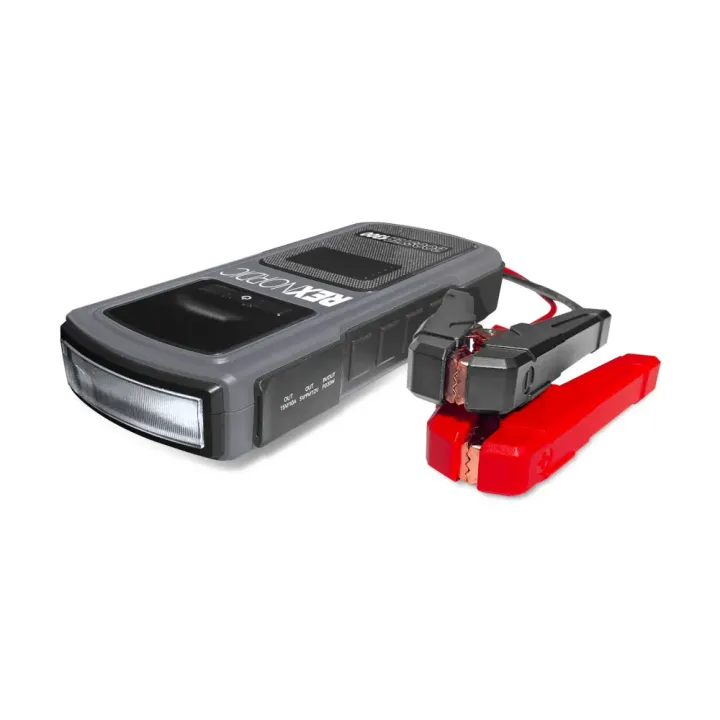 Rex Nordic Booster 1300 apukäynnistin tehokkailla pihdeillä – 1300 A huippuvirta