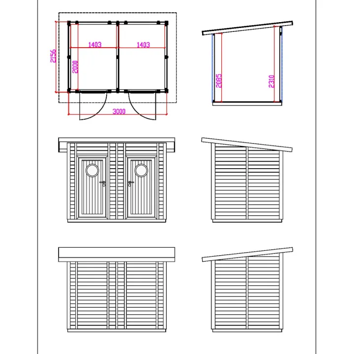 Huussit ja piharakennukset edullisesti - Rakenna itse vaivattomasti.