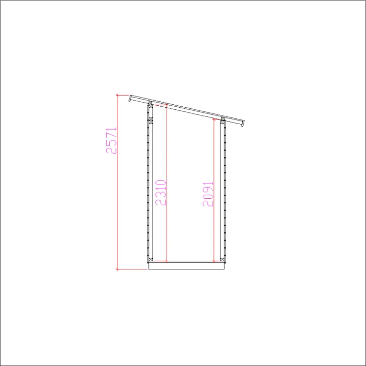 Pieni puuvaja 2,5m2-halpa polttopuuvarasto Lokkituotteelta